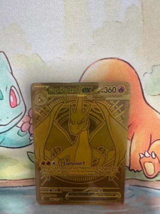 Carta Pokémon Mega Charizard Y EX Dorada