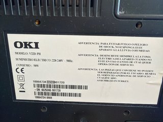 Monitor TV OKI Negro modelo V22D. PH