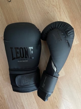 Guantes de Boxeo Leone 1947 Negro Edición 10 Onz
