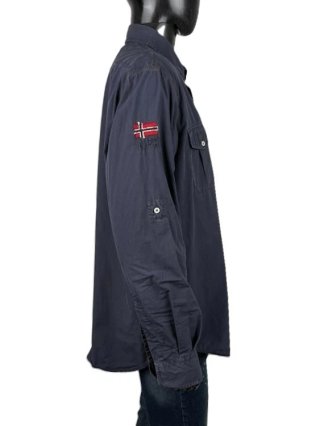 Napapijri Camicia Uomo Taglia XXL Cotone Blu