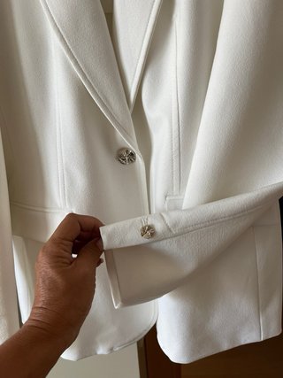 Blazer Zara Blanca Talla L