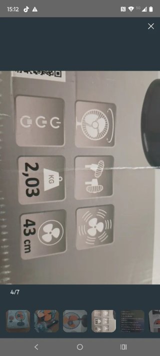Ventilador de mesa Jata