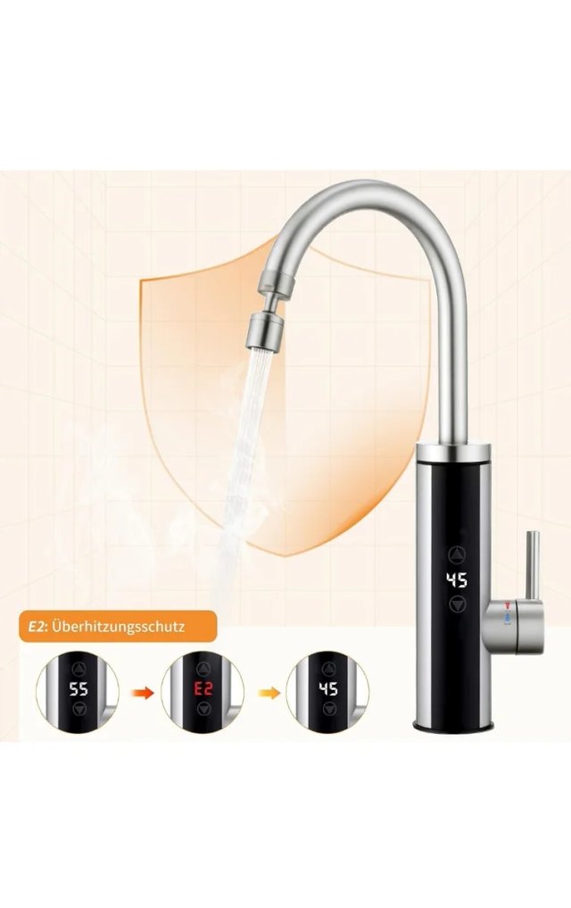 Rubinetto Elettrico HOMELODY LED 230V