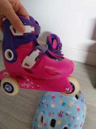 Patines y Casco Infantil 28