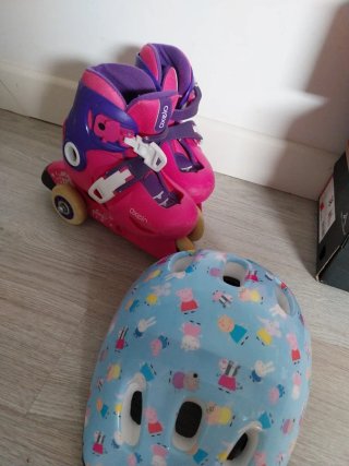 Patines y Casco Infantil 28