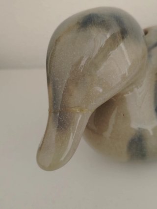 Vaso anatra Pique-Fleurs ceramica vintage