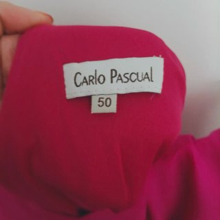 Vestido de fiesta fucsia largo