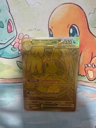 Carta Pokémon Mega Dragonite EX Dorada