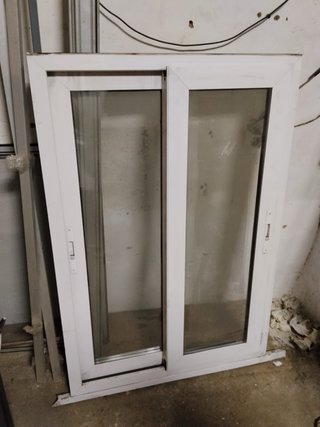Ventana corredera aluminio blanco
