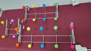 Colgadores de puerta multicolor