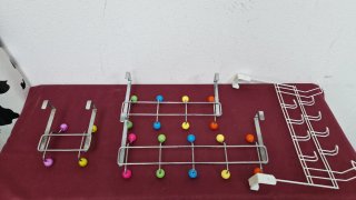 Colgadores de puerta multicolor