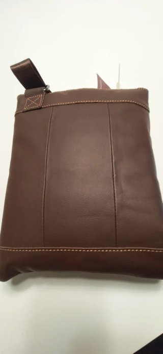 Bandolera Piel Sintética Marrón Unisex