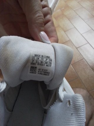 Scarpe da ginnastica alte bianche TG 38⅔
