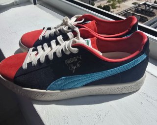 Zapatillas Puma Clyde OG Negras y Rojas