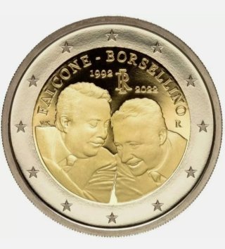 MONEDA CONMEMORATIVA 2€ ITALIA 2022. FALCONE