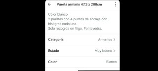 Puertas de armario blancas