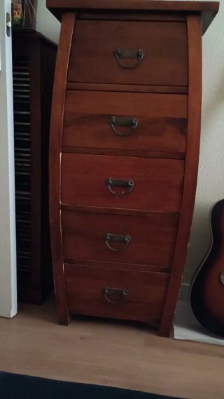 Mueble cajonera auxiliar madera