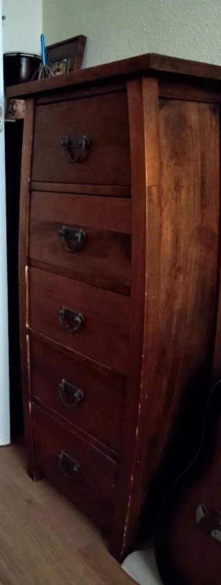 Mueble cajonera auxiliar madera