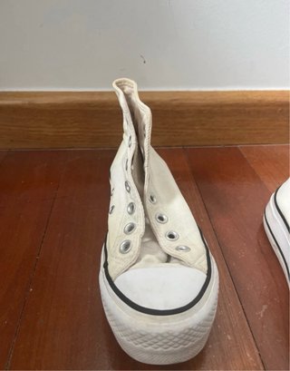 Converse Plataforma Blancas Talla 36