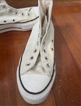 Converse Plataforma Blancas Talla 36