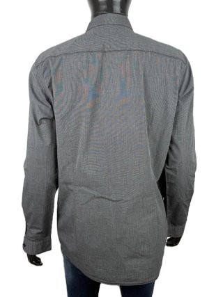Tom Tailor Camicia Uomo XL Fitted Cotone Grigia