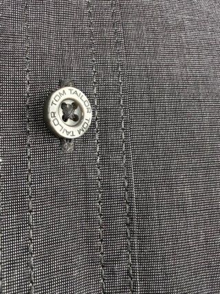 Tom Tailor Camicia Uomo XL Fitted Cotone Grigia
