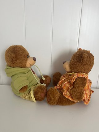 2 Peluches Osito Chico y Chica