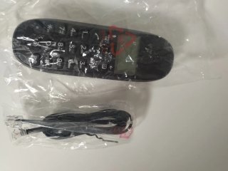 Teléfono fijo Motorola negro