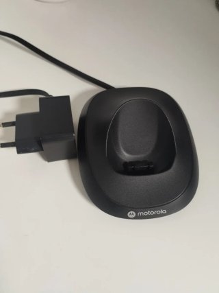 Teléfono fijo Motorola negro