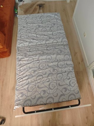 Cama Plegable con Colchón 90x190cm