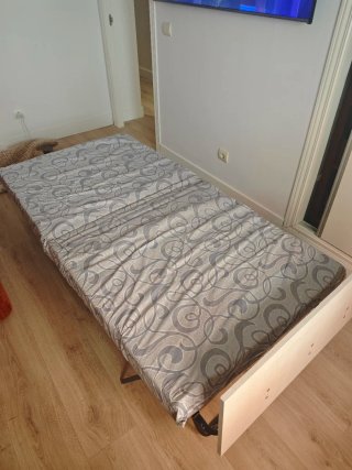 Cama Plegable con Colchón 90x190cm