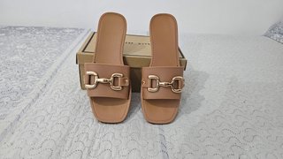 Sandalias Beige Dorado Talla 38