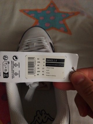 Deportivas Kappa Blancas y Azul Marino