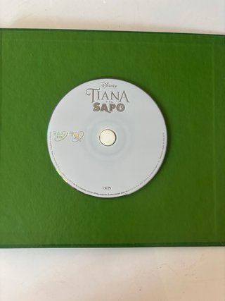 Libro + DVD Tiana y el Sapo Disney Español