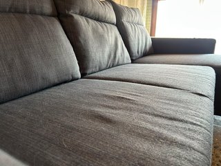 Sofá Chaise Longue Gris Tela
