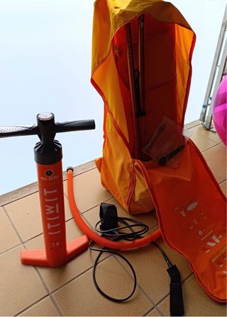 Tabla Paddle Surf Naranja y Amarillo con Remo