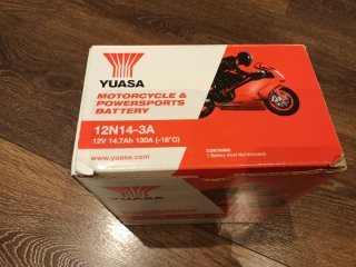Batería Yuasa 12N14-3A Moto 12V 14Ah