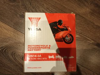 Batería Yuasa 12N14-3A Moto 12V 14Ah