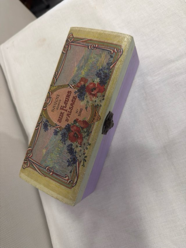 Caja Joyero Vintage Savon Fleurs d'Alsace