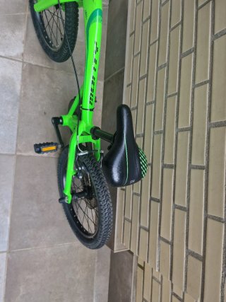 Bicicleta infantil verde 5-8 años