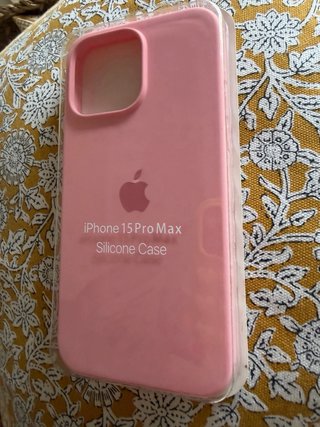 Funda Silicona iPhone 15 Pro Max Rosa