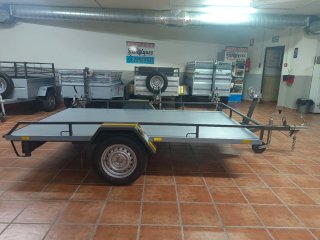 Remolque batea un eje
