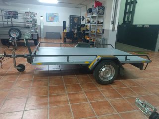 Remolque batea un eje