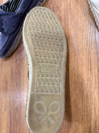 Alpargatas Silbon Azul y beige