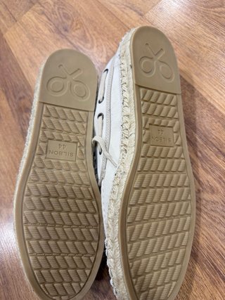 Alpargatas Silbon Azul y beige