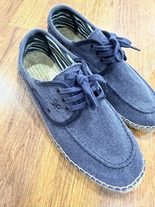 Alpargatas Silbon Azul y beige