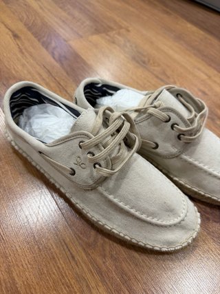 Alpargatas Silbon Azul y beige