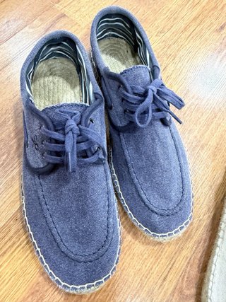 Alpargatas Silbon Azul y beige