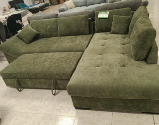 Sofá Cama Chaise Longue 295cm Verde