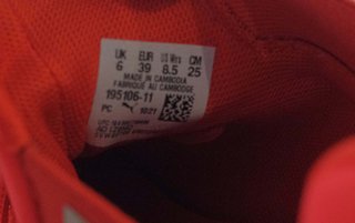 Zapatillas Puma Talla 39 Naranja/Rojo